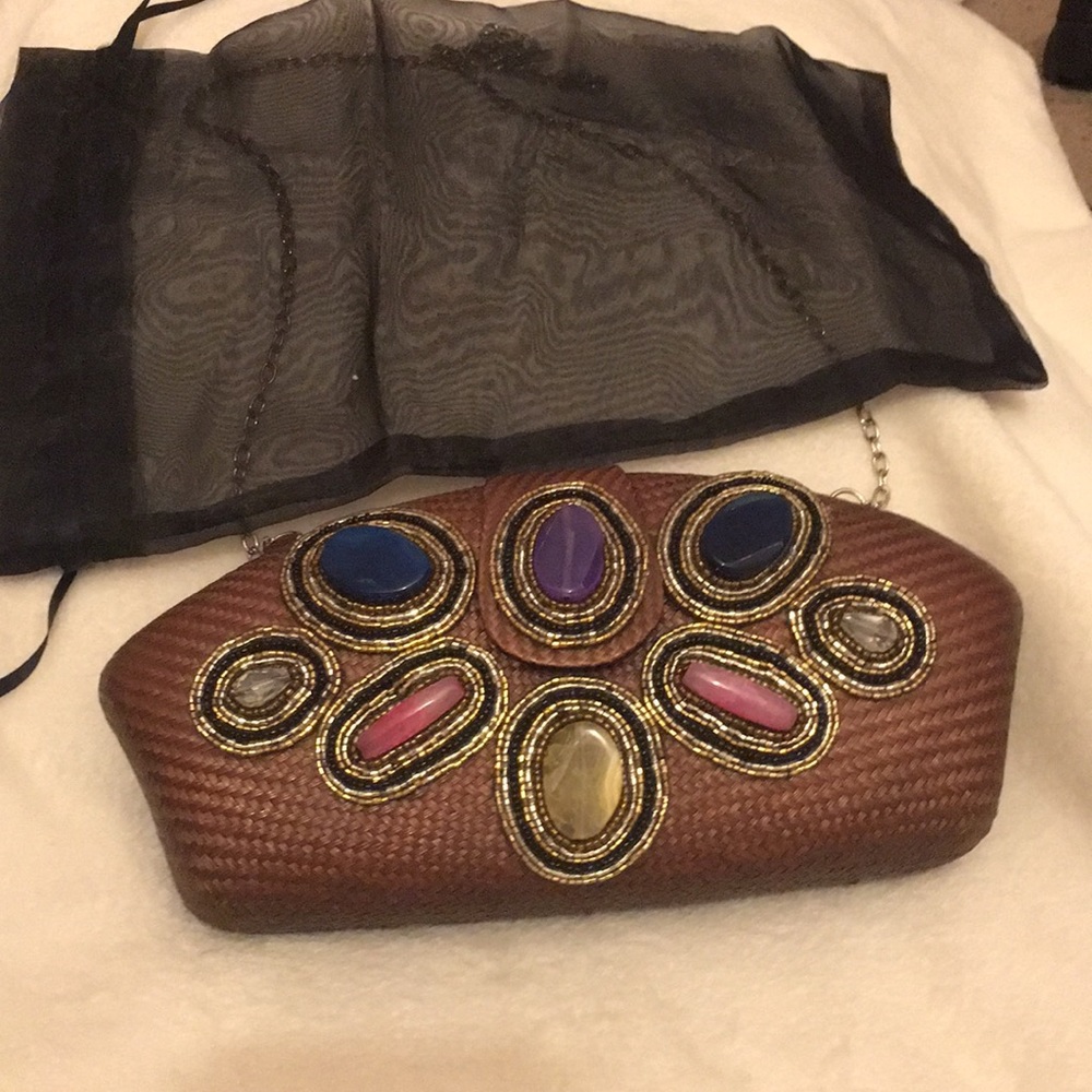 Handmade Philippines 🇵🇭 clutch with chain